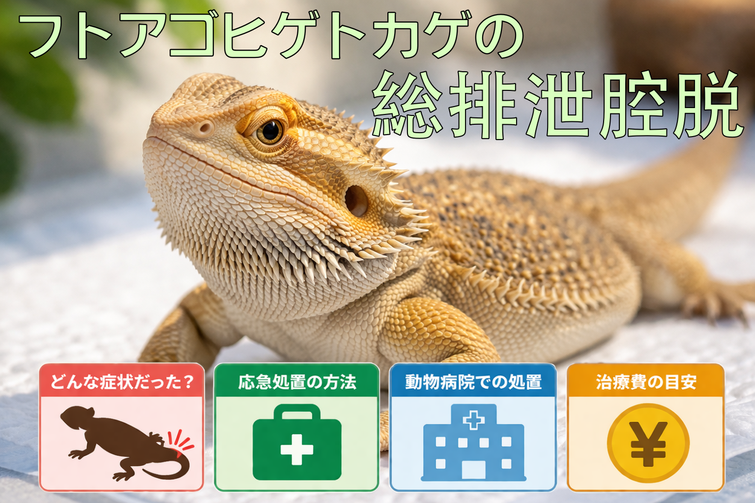 フトアゴ総排泄腔脱